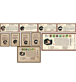 顺秀养发中国风展板