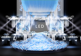 蓝色婚礼仪式区