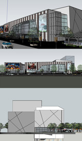 电影院草图大师SU模型含CAD