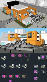 剧院歌厅草图SU模型含CAD图