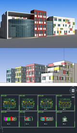 幼儿园区草图SU模型含CAD图
