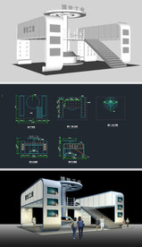 电器展厅草图大师含CAD图