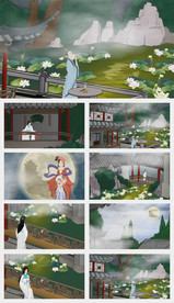 水调歌头原创flash动画工程