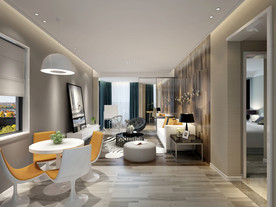 现代客厅  餐厅