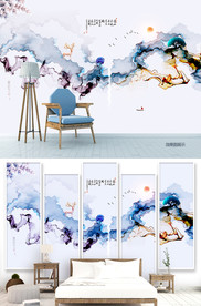 写意山水画 水墨画 中式装饰画