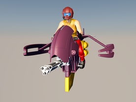 科幻飞船 美女驾驶 3D美女