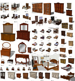 实木家具SU模型