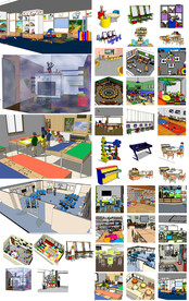 幼儿园家具模型