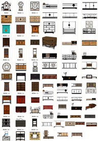 中式家具SU模型