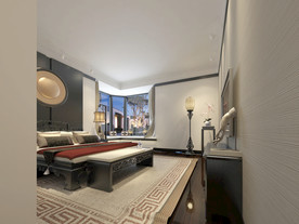 新中式卧室 现代