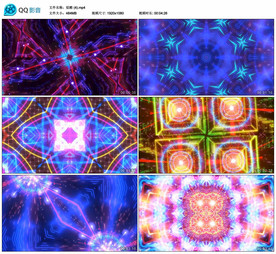 炫酷动感热舞 舞台大屏背景视频