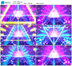 炫酷动感热舞 舞台大屏背景视频