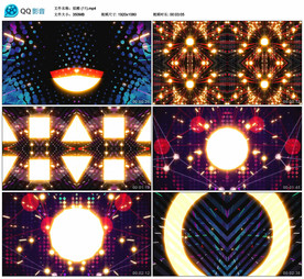 炫酷动感热舞 舞台大屏背景视频