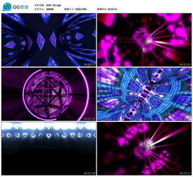 炫酷动感热舞 舞台大屏背景视频