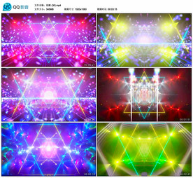 炫酷动感热舞 舞台大屏背景视频