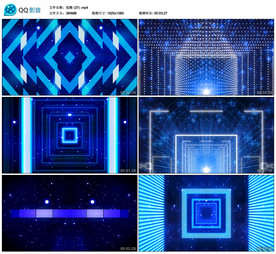 炫酷动感热舞 舞台大屏背景视频