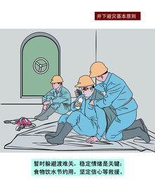 煤矿安全事故避灾原则