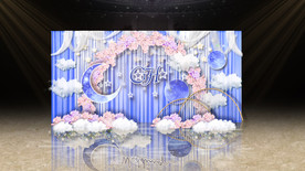 蓝色星空迎宾区