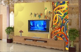 3D背景墙 珠宝背景墙 金色