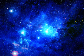 大型高清蓝色星空背景