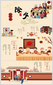 春节除夕中国传统节日习俗PPT
