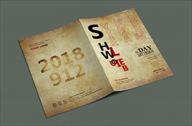 创意复古色简约封面