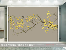 花鸟背景墙 花鸟图