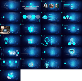 炫酷时尚工作总结汇报PPT模板