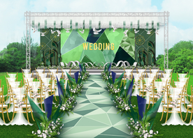 户外森系婚礼仪式区