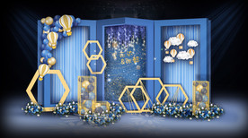 蓝色婚礼留影区