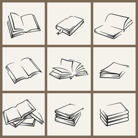 矢量手绘书本系列