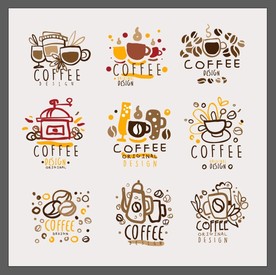 矢量手绘咖啡图标