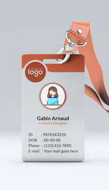 高档通用工作证员工证商务证设计