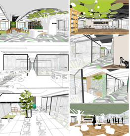 生态绿色办公室模型