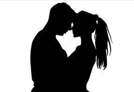 AI矢量情侣爱情亲吻创意作品