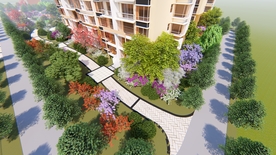 小区局部绿化效果图JPG