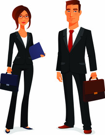 商务人物卡通插画