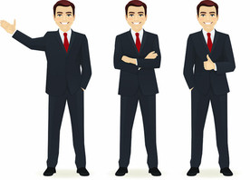 商务人士卡通插画