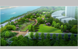 滨水公园景观设计效果图