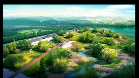 湿地公园景观效果图