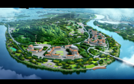 度假酒店鸟瞰效果图