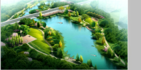 河道景观设计效果图