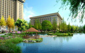 滨水景观设计效果图