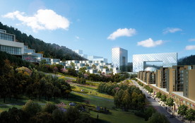 城市道路景观设计效果图