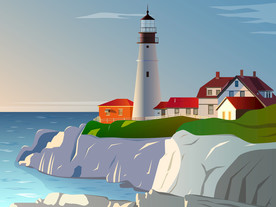 海边灯塔