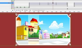 遮罩动画城市外景12秒动漫