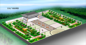 新农村文化广场舞台规划效果图