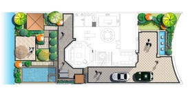 别墅花园彩平图