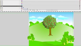 山坡上的苹果树动画8秒