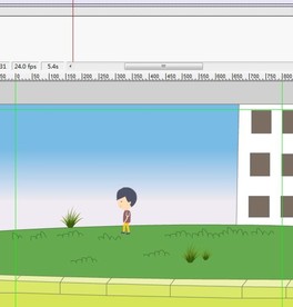 男子从房子旁边走过10秒